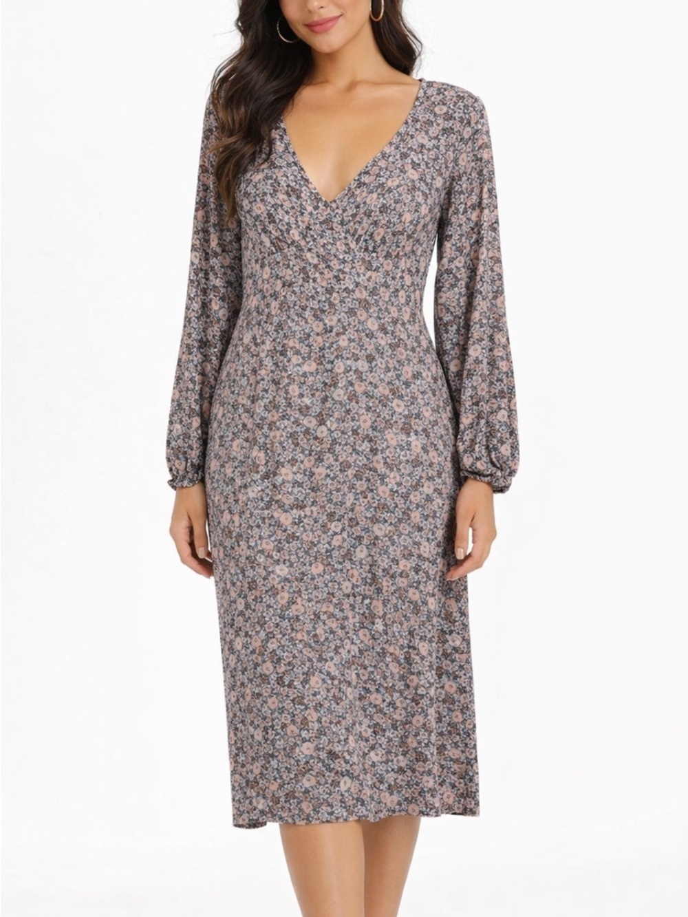 Cotton On Floral Print Midi Dress Size Medium